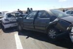 ۸ مصدوم، تصادف زنجیره‌ای ۲۰ خودرو در کنارگذر شرق اصفهان