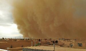 توفان شدید و گرد و خاک سیستان و بلوچستان را فرا می‌گیرد
