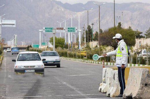 اجرا محدودیت های تردد خودرویی شهر قزوین از ۹ فروردین