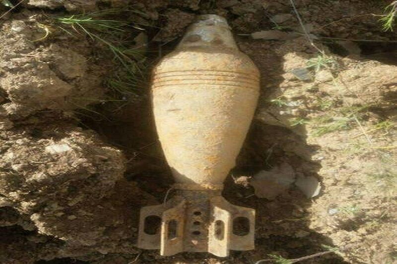 کشف یک گلوله خمپاره عمل‌نکرده در مریوان