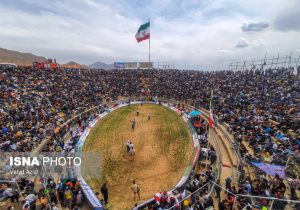 مسابقات کشتی باچوخه در گود زینل خان اسفراین