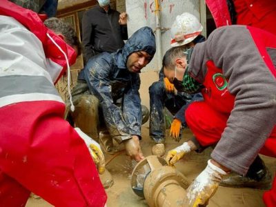 نجات ۴۱ نفر از سیلاب و امدادرسانی به عشایر توسط هلال احمر خراسان شمالی