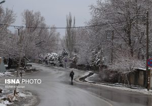 بارش برف بهاری در برخی روستاهای خراسان‌شمالی