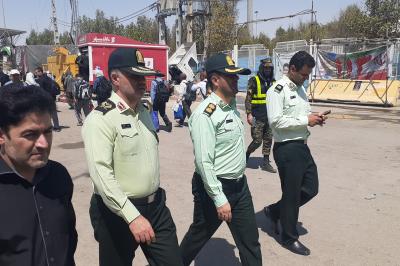 بازدید جانشین رئیس پلیس فتا فراجا از پایانه مرزی مهران 