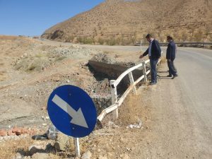 آغاز عملیات اجرایی تعریض پل در مسیر روستای هدف گردشگری رویین اسفراین