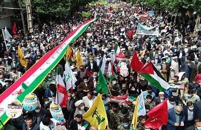 مردم ایران بار دیگر حمایت خود را از مردم فلسطین تا آزادی قدس فریاد زدند
