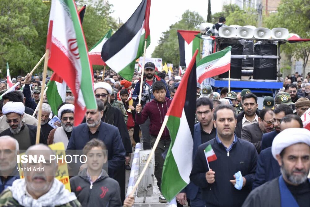 برگزاری راهپیمایی روز قدس در خراسان شمالی