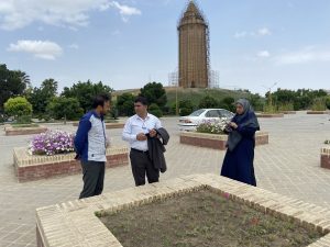 بازدید معاون سرمایه گذاری اداره‌کل میراث فرهنگی گلستان از پروژه ساماندهی محوطه میراث جهانی گنبدقابوس