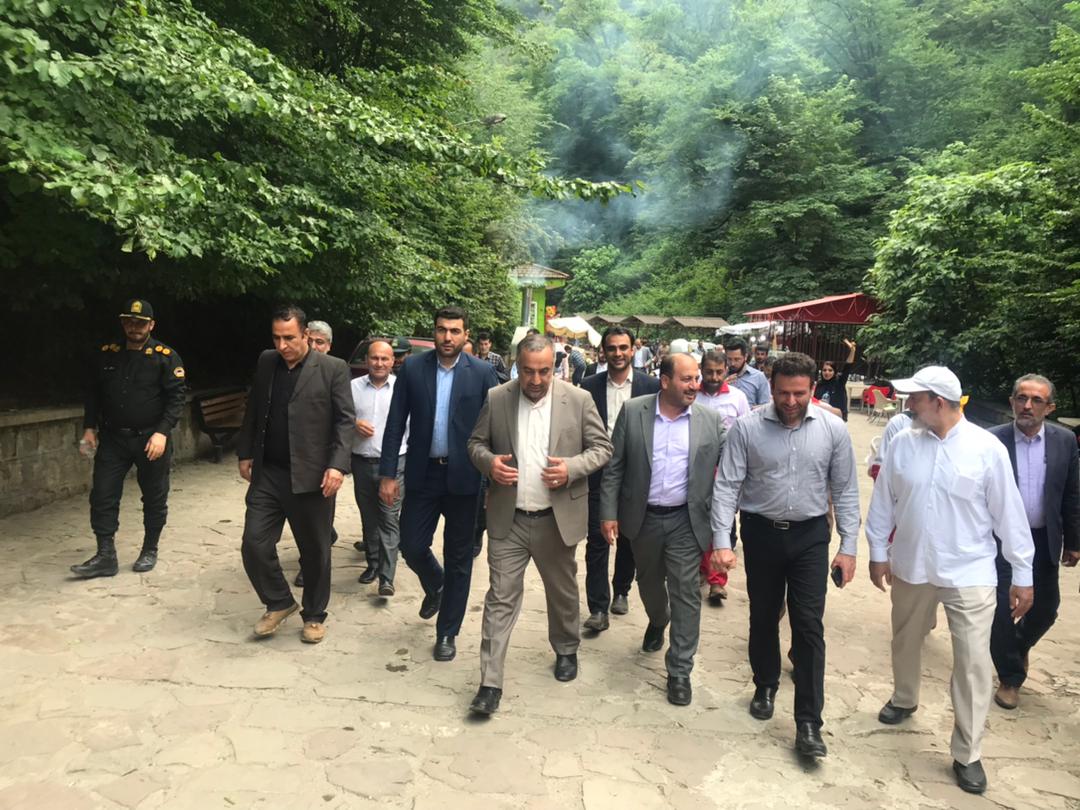 بازدید معاون مالی و رفاهی قوه قضائیه کشور و نماینده مردم علی آبادکتول از پارک جنگلی کبودوال