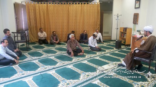 برگزاری مراسم جشن میلاد حضرت علی بن موسی الرضا(ع) و دهه کرامت با حضور کارکنان سازمان