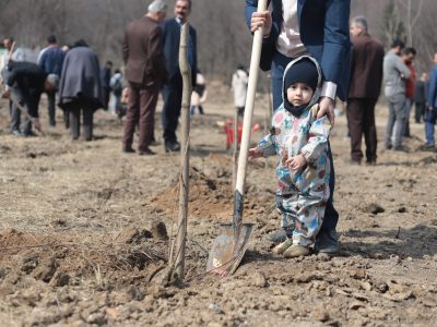 گزارش تصویری پویش آیین کاشت نهال به مناسبت روز درختکاری