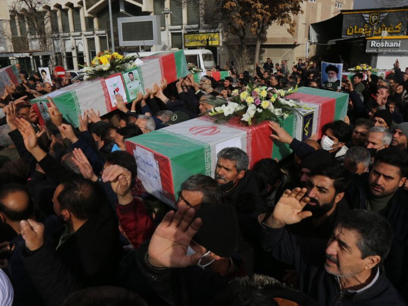 تشییع پیکر ۶ شهید مدافع امنیت در بجنورد