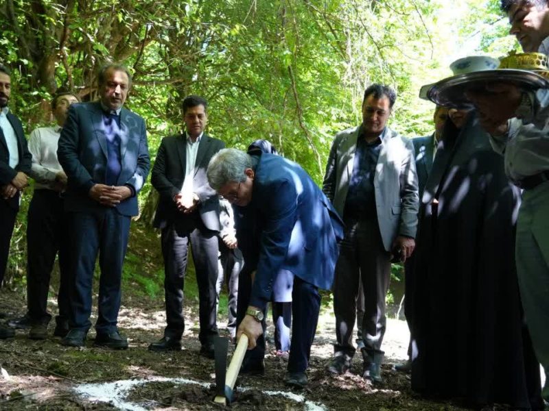نخستین رمپ جنگلی ویژه معلولان در توسکستان کلنگ‌زنی شد