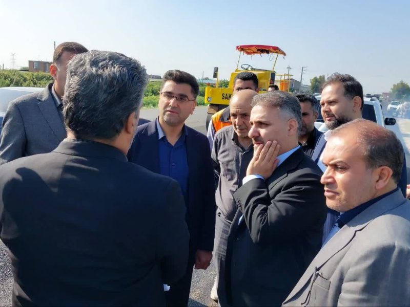 آسفالت و تعریض محور نکا – نیروگاه موجب ارتقای زیرساخت‌های شرق استان می‌شود