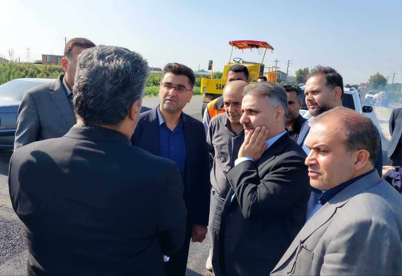 آسفالت و تعریض محور نکا – نیروگاه موجب ارتقای زیرساخت‌های شرق استان می‌شود