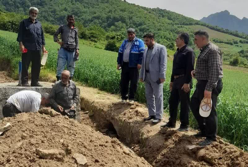 مشکل ۶ ساله آب شرب کوهسارات مینودشت حل شد